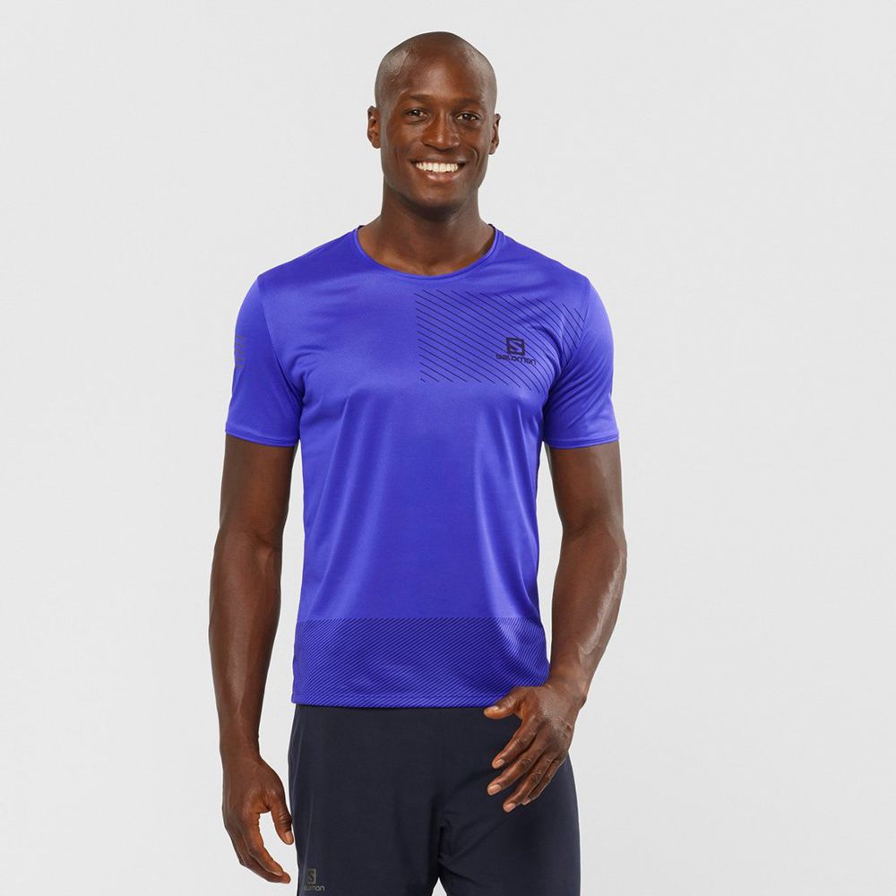 Salomon Israel SENSE - Mens Tops - Blue (UGDW-24091)